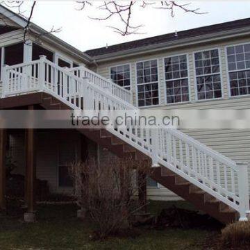 Hot sale wrought iron straight staircase easily install factory manufacture