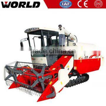 Full feeding 98 HP 5kg/s mini rice wheat combine harvester