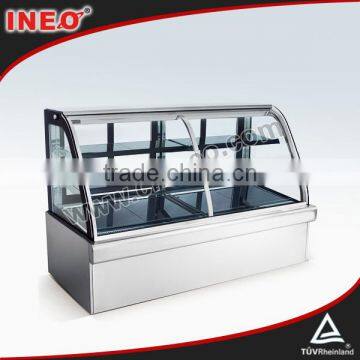 Nice showcase refrigerator price/4 side glass display refrigerator/glass door display refrigerator