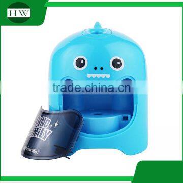 Portable Plastic Colorful Funny Child Cartoon Dinosaur Battery Electric Pencil Sharpener photo-2