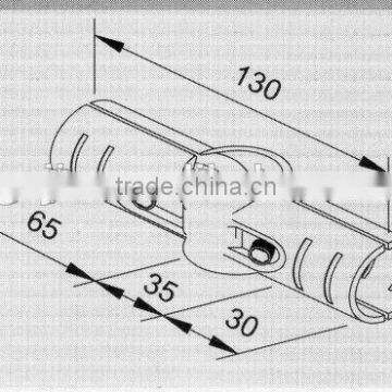 Durable Steel Plate Pipe Metal Joint With Lean Tube for Shelf Frame photo-3