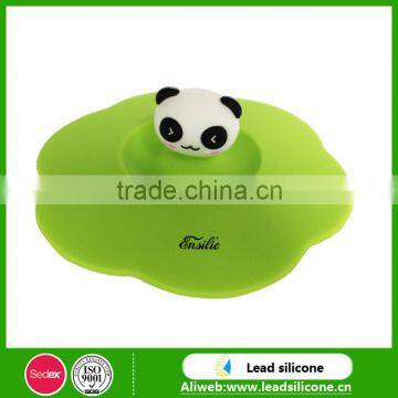 Cute Panda Silicone Lid Silicone Coffee Cup Cover photo-2