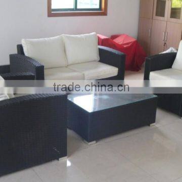 Stock Lots Outdoor Furniture KD Steel Rattan Sofa Sets Overstock Inventory Closeout photo-3