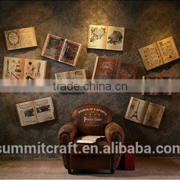 Retro home goods wall decor shop decoration fake book