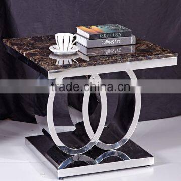Luxury Dining Room Set Marble Top Side Table photo-4