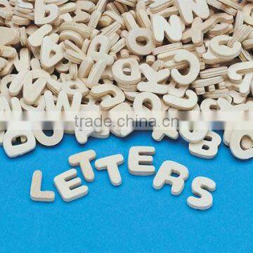 Wood English Letter Heart Five Angular Multilateral DIY Manual Process Letters Laser Cutting Letters Can Be Customized