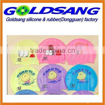 Waterproof Print Silicone Swimming Cap for Kids photo-5