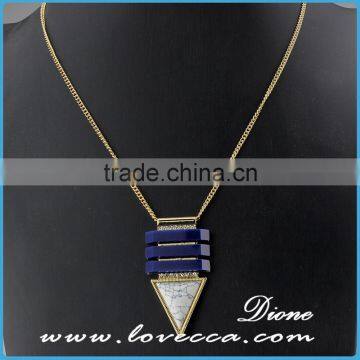 Wholesale Jewelry Gemstone Natural Stone Crystal Quartz Pendant Turquoise Necklace photo-4