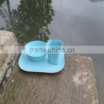 Popular Traditionary Best Design Bamboo Fiber Tableware Set photo-3