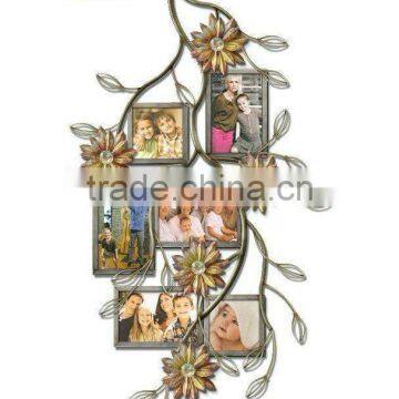 Metal family tree photo frame