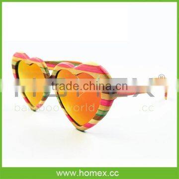 Heart shape technical wood sunglasses/HOMEX