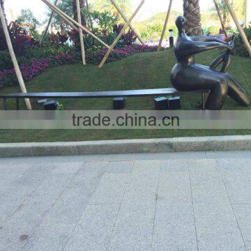 Fiberglass Man Character on Bench photo-2