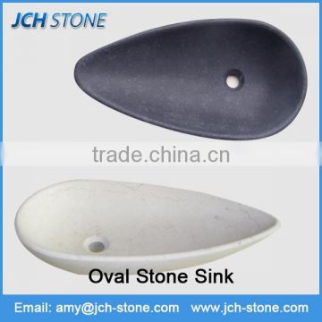 Wholesale new style oval artificial stone sink counter top wash basin