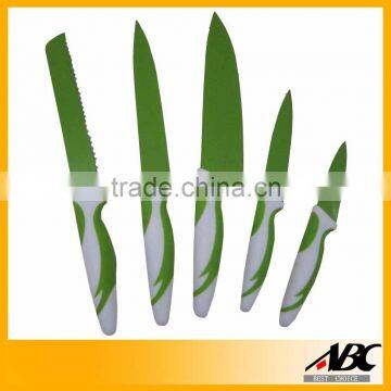 Good Quality Soft Grip Handle Non-Stick Knife Set