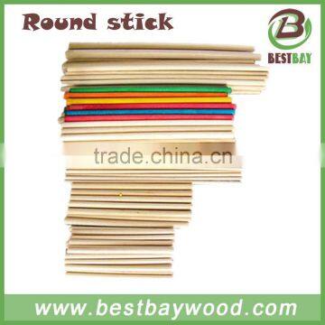 Wood round stick natural