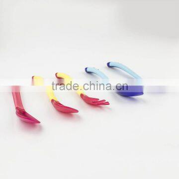 2017 New Products Baby Goods Temperature Sensitive Plastic Baby Feeding Spoon Fork, Baby Gift photo-4