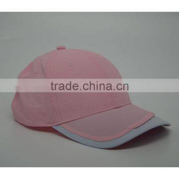 Baseball Caps With Fabric Color Contrasting oF Taslon Waterproof Fabric