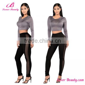 fast shipping black high waist fishnet side free samples yoga tights