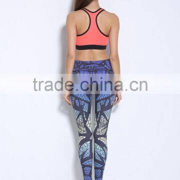 Dry Fit Colorful Sport Wear Women Yoga Pants Leggings photo-5