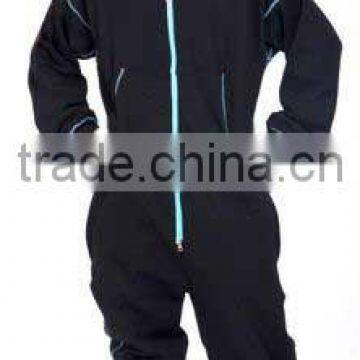 Custom Design Jump suit Unisex Cotton Fleece Black Color