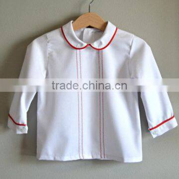 2017 New Design Summer Peter Pan Collar Long Sleeve Children Boys Romper Set photo-2