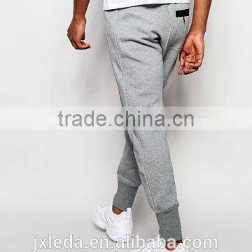 Wholesale Mens Grey Blank Slim Fit Sweat Pants, Jogger Trousers/joggers Custom photo-2