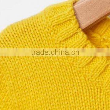 Baby Girl Contrast Trim Wool Pullover Sweater photo-2