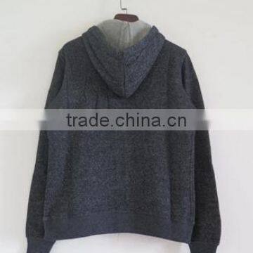 China Oem Cheaper Customized CVC60/40fleece Zippered Hoodies Wholesale Good Quality Warm Zippered Hoodies photo-2