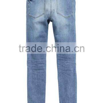 2016 Men's Jeans Denim Jeans Slim Fit Washed Distress Denim Jeans photo-3