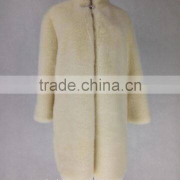 2016 New Design Women Winter Mink Fur Overcoats Hot Sale Fashion Lady Fake Fur Coats photo-5