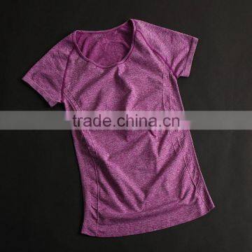 Plain O Neck Wholesale Short Sleeve Cheap High Quality Women Sport T Shirt photo-4