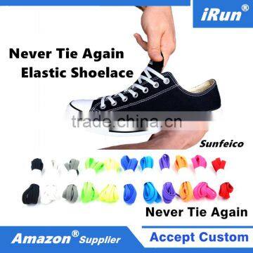 Highly Elastic Comfort and Soft Tieless Shoes Laces for Child and Disabled - Muti-Colored No Tie Shoelace Amazon Supplier