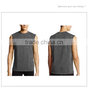 Wholesale Muscle Bodybuilding Gym Blank Workout Mens Vest Singlet photo-6