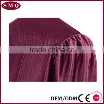 Sturdy Zipper Shiny Maroon Choir Robe Graduation Gown photo-3