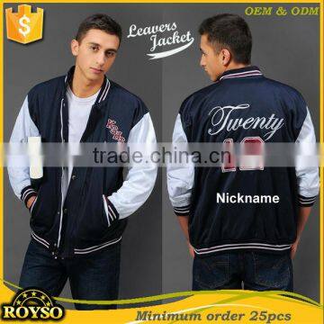 Custom Wool Varsity Baseball Letterman College Cotton Jacket New Style Customize Hottest for Man Old School Jackets Factory