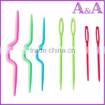 11 Pcs Multicolor Knitting Needles Mixed Metal Hook Crochet Template Kit TPR And Aluminum For Loom Tool Band DIY Crafts photo-4