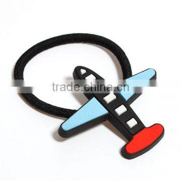 Silicone Hair Ties Airplane Multicolor Ponytail Holders Wholesale