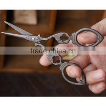 Antique Bronze Scissor Thread Scissors Craft Zakka Sewing Scissor photo-4