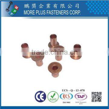 Taiwan Stainless Steel 18-8 Chrome Plated Steel Nickel Plated Steel Copper Brass DIN6791 DIN660 Semi-Tubular and Solid Rivet photo-3