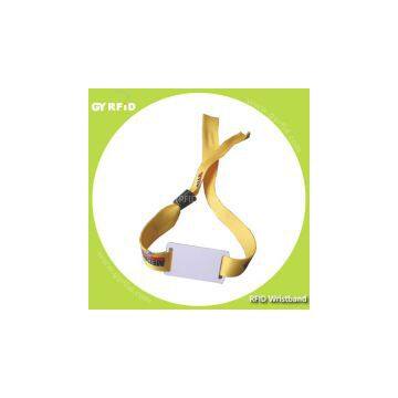 Fabric Wristband with PVC Tag for amusement park, music festival ticket (GYRFID)