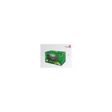 Green Fruit Packaging Corrugated Cardboard Boxes Lamination With PP Rope