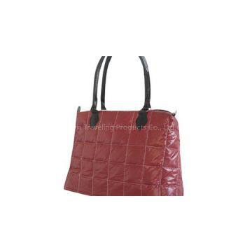 Taffeta Quilted With Check Pattern Ladies\'\' Fashion Handbag