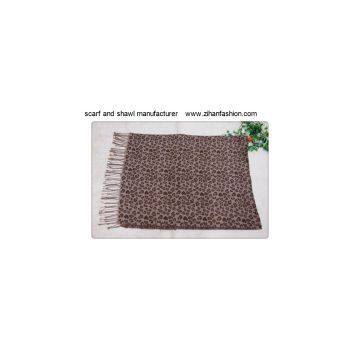 Leopard Weaving Woman Scarf and Shawl