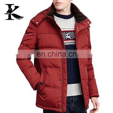 Duck down waterproof men puffer jacket