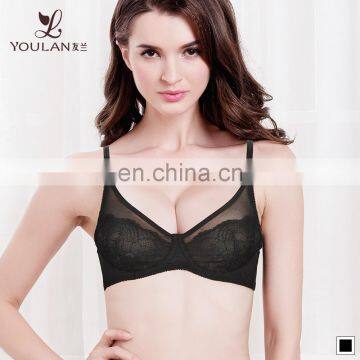 Fashion Lace Material Girls Beauty Design Beautiful Ladies Sexy Hot Fitness Net Bra