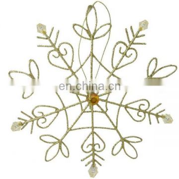 New! Metal Christmas snowflake decoration (16cm)