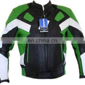 Leather Motorcycle Jacket,Genuine Leather Racing Jacket,Bike Rider Jacket