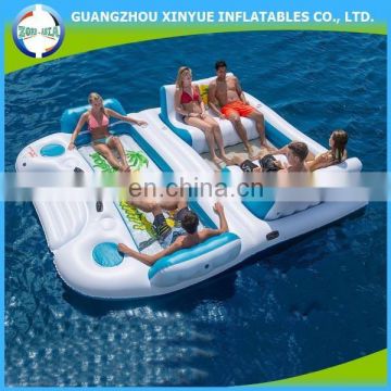 Wholesale price adult water games inflatable water floating island