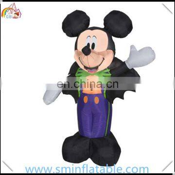 Halloween inflatable mickey, inflatable mickey mouse with suit for halloween yard decor