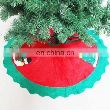 christmas decoration red non-woven christmas tree skirt